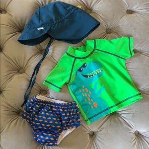 Brand new baby boy swim set (3-6 month)